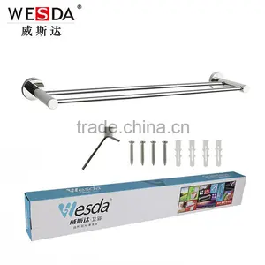 Wesda Bathroom Ware Bathroom Copper Double Towel Bars 304-A12 thumbnail-3