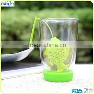 China Supplier Non-Toxic FDA/LFGB Approved Colored Silicone Tea Infuser thumbnail-1