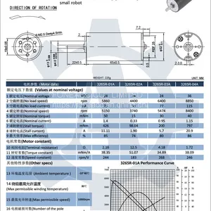 3265R 32 mm Micro Coreless Brush dc Electric Motor thumbnail-2