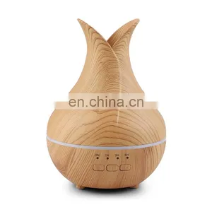 Hot Selling Easy Using 7 Color Led Light USB Wood Grain Air Humidifier thumbnail-4