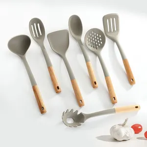 Kitchen Accessories Home and Kitchen Cookware Sets Turner Spoon Ladle Skimmer Spaghetti Server Non-stick Kitchen Utensils Set thumbnail-3