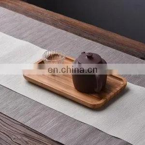 Different Size Round Wood Plate, Bamboo Food Serving Dinner Plate , Round Bamboo Dinner Bamboo Plates thumbnail-1