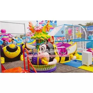 Indoor and Outdoor Waterproof Children's Lift Rotary Aircraft Rotating Small Bee Play Equipment thumbnail-3