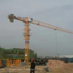 5tons QTZ63(5013) Topless Tower Crane Split Mast Sections 30m Free Height Max. Load thumbnail-1