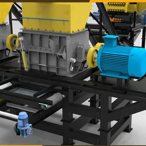 Walle Industry Waste Car Tyre Shredder Truck Tyre Waste Recycling Machine Tyre Recycling Equipment thumbnail-1