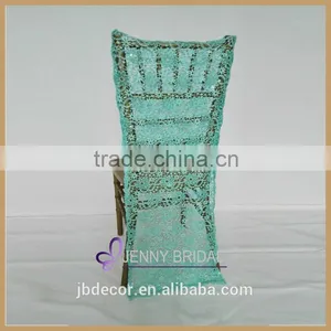 C305A Wholesale Cheap Chair Covers Sequin Wedding Folding Chair Covers thumbnail-1