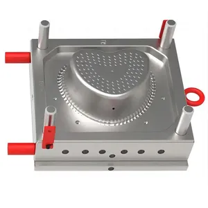 Newly Design Plastic Washing Vegetable Basket Injection Mould Household Basket Mold thumbnail-2