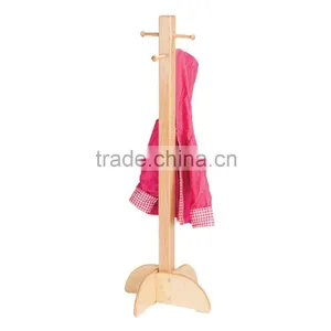 Clothes Wooden Rack for Kids Cloth Dry Rack Clothes Dry Hanger thumbnail-2