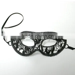 Ladies Sexy Pretty Evening Party Hollow Lace Masquerade Eye Mask Black/White Masquerade Ball Eye Masks thumbnail-4