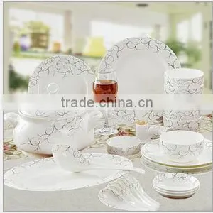 56 Pcs Divided Dinner Plates for Home thumbnail-1