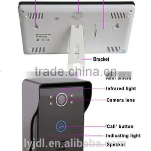 Hot Selling 9''color Wireless Video Door Bell,alarm Video Intercom Doorbell,wireless Unlocking thumbnail-5