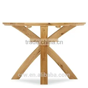 DT-4091 Top Quality Solid Wood Round Dining Table thumbnail-2