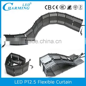 2016 Black Stage Decoration/Back Ground Decoration Flexible LED Curtains for Wedding Party thumbnail-3