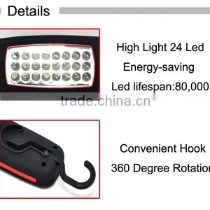 (130318) Portable ABS Material 24 Led SMD Work Lamp With Magnet Quality Choice thumbnail-3