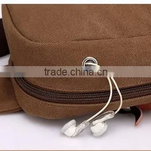 Men Vintage Retro Canvas Chest Bag With Shoulder Canvas Satchel Bag Tote Bag thumbnail-5