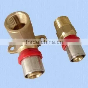 Brass Press Fittings for Al-PEX Multilayer Pipes/PE Pipes thumbnail-1