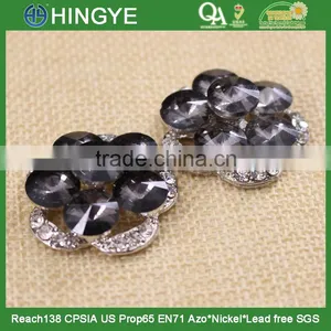 Hot Sale Large Size Grey Crystal Rhinestone Button 15777 thumbnail-4