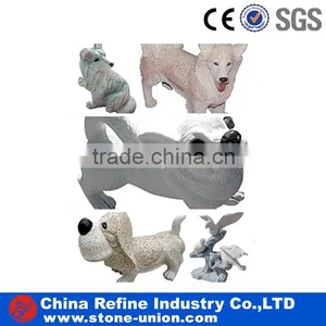 Cute Granite Dog Sculptures thumbnail-1