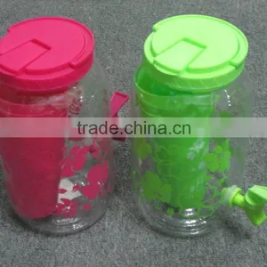 2015 Hot Selling Camping Juice Dispenser With Tumbler BPA FREE Jar PET Juice Jar With Tumblers thumbnail-5