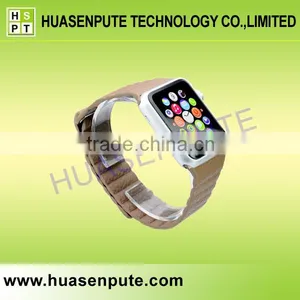 42MM Genuine Leather Watch Band For Apple Watch Phone 42MM Series thumbnail-2