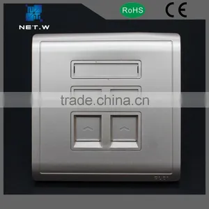 RJ45 Keystone 4 Port Faceplate Electric Faceplate Rj45 thumbnail-1