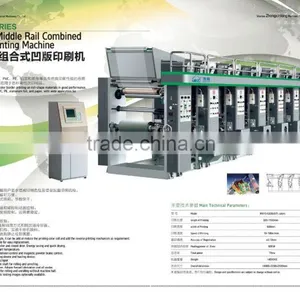 Semi-full Automatic Eight Colour Gravure Plastic Film Printing Machine thumbnail-2