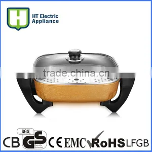 Electric Ceramic Fry Pan Stone Fry Pan Diamond Ceramic Pan thumbnail-2
