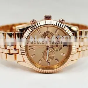 Hot M Brand Luuy ROMA Dial Stainless Steel Quartz Watch Women Lady / w of the Original Gold Silver Rose Gold LOGO thumbnail-5