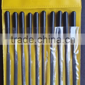 Diamond Quare Needle Files Set ,Round Wood Handle Diamond Files Rasp Files Tools thumbnail-1