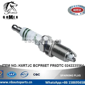 High Quality Auto Spark Plug K6RTJC BCPR6ET FR6DTC 0242235564 for MAZDA RENAULT VAUXHALL VOLVO TOYOTA PEUGEOT FIAT.etc. thumbnail-1
