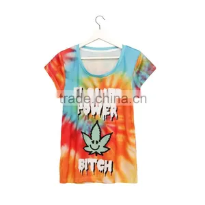 High Quality Custom 3D Printing Flower Power Softextile Tshirt Wholesale thumbnail-1