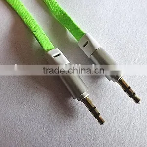 Newest Flat Braid DC3.5 Male to DC3.5 Male Audio Cable thumbnail-1