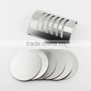 Round Shape Stainless Steel Coaster With Holder Set thumbnail-2