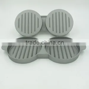 EU FDA Food Grade Manual Non Stick Layer Metal Aluminium Alloy Hamburger Press thumbnail-2