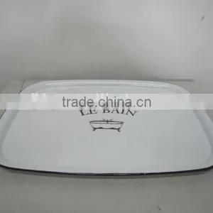 Enamel Metal Ceramic Plate,food Tray, Pallet thumbnail-1