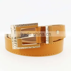 NEW Design PU Leather Dresses for Women Belt With Gold Buckle in Yiwu thumbnail-2