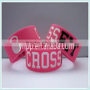 Design Your Own Logo Crossfit Silicone Wristband Bracelet thumbnail-4
