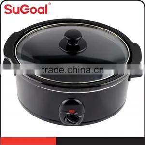3.5L Black Outer SS Ceramic Slow Cooker for France Market thumbnail-2