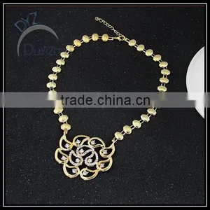 Fashion Jewelry Set for Women With Clear Stone/gold Plate Jewelry to Buy thumbnail-2