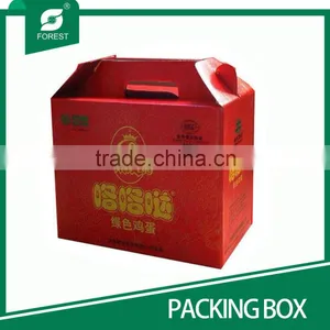 RECYCABLE PAPER BOX WITH HANDLE CUSTOM MADE thumbnail-3