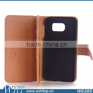 Flip Leather Case for Samsung Galaxy S6, Business Wallet Case for S6 With 9 Card Slots thumbnail-2