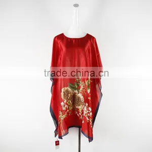 Top Quality New Style 2016 Plus Size Wholesale Chiffon Breathable Flower Dresses thumbnail-1