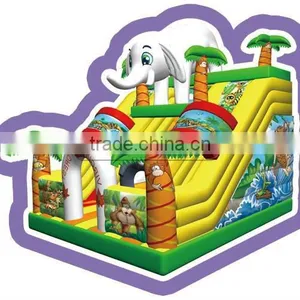 Cheer Amusement Jungle Theme Inflatable Slide thumbnail-1