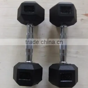 Hex Rubber Coated Dumbbell thumbnail-2