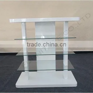 High Quality 4 LayersTempered Glass TV Stand Wooden thumbnail-2