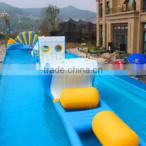 Gaint Outdoor Inflatable Floating Obstacle With Frame Pool thumbnail-1
