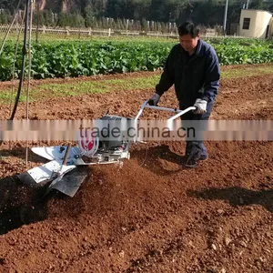Tennma VG-RS Gasoline Hand Operated Farm Equipment Trencher Tractor for Sale Trencher Machine thumbnail-4