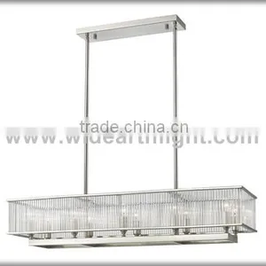 UL CUL Listed Brushed Nickel Kitchen Pendant Light With Crystal Decorative C50352 thumbnail-1
