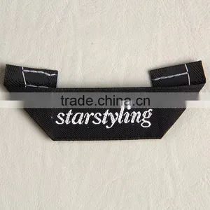Custom Unique Triangle Folded Weaving Neck Label Size Label for Women's Spring Suit thumbnail-2