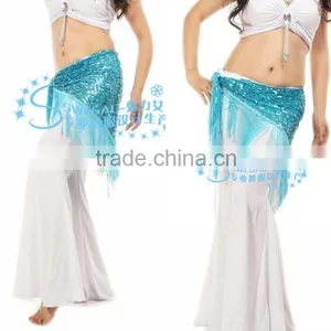 SWEGAL 2013 Wholesale Green Fashion Tassel Sexy Belly Dance Modern Hip Scarf thumbnail-1